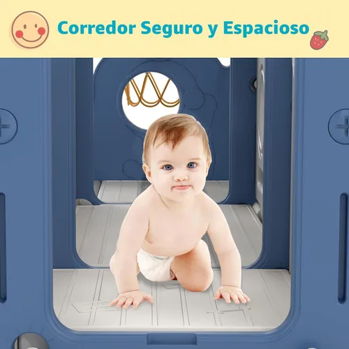 Miniatura 7 de kinbor Juego de toboganes 8 en 1 para niños pequeños, tobogán para niños con aro de baloncesto, juego para niños con escaleras fáciles de subir