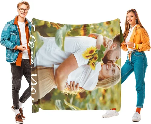 Miniatura 3 de Printwoo Mantas personalizadas con foto, mantas de fotos personalizadas con mi propia foto, mantas personalizadas con imagen, regalos personalizados