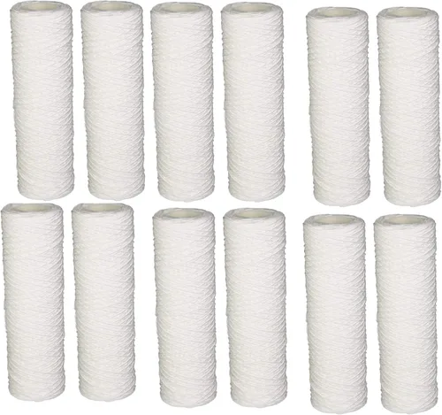 CFS Paquete de 12 cartuchos de filtros de agua básicos para toda la casa compatibles con los modelos HF-150A, HF-160, HF-360A y HF-365 - Elimina el
