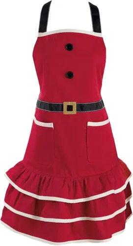Miniatura 10 de DII Delantal de cocina de Navidad ajustable para mujer, tamaño adulto para cocinar, hornear, manualidades y entretenimiento