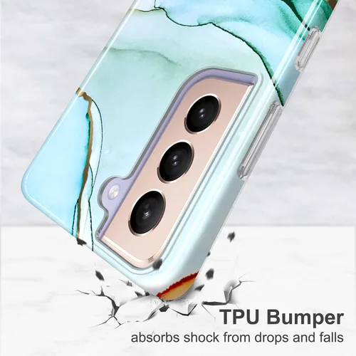 Miniatura 6 de Funda para Galaxy S21 Plus con purpurina galvanizada dorada, delgada, a prueba de golpes, TPU suave, funda de silicona de goma suave para Samsung
