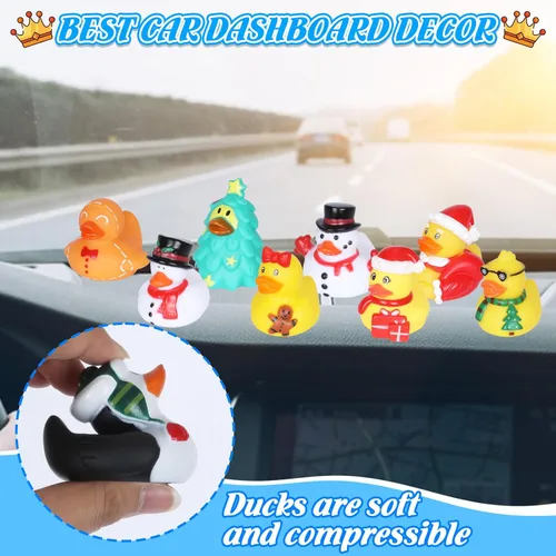 Miniatura 3 de 24 mini patos de goma a granel, perfectos para esconder cruceros, decoraciones de fiesta de cumpleaños y bonitos juguetes de baño para niños