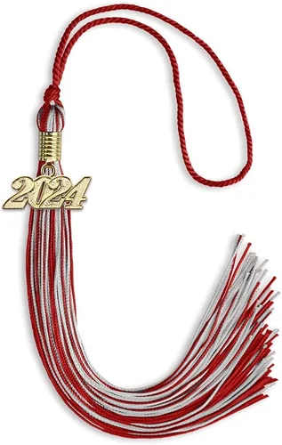 Miniatura 161 de Endea Graduation - Borla de doble color mixto con fecha dorada (negro/dorado antiguo, 2021)