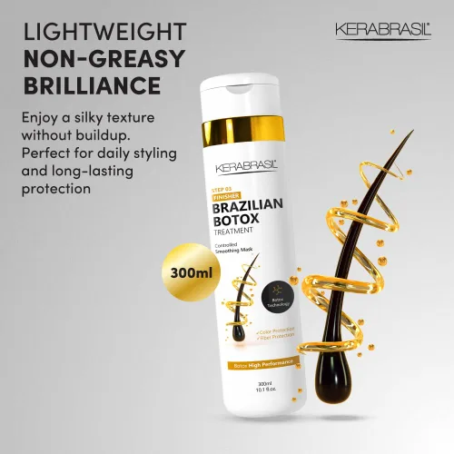 Miniatura 6 de Brazilian Botox Keratin STEP 03 - Reparación profunda y fortalecimiento para cabello dañado, encrespado, tratado químicamente Cerraduras suaves