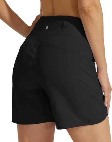 Miniatura 2 de Willit - Pantalones cortos deportivos de mujer para correr, 5 pulgadas, de secado rápido, para entrenamiento, senderismo, cintura alta, activos