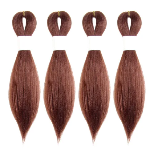 Miniatura 74 de Cabello trenzado preestirado de 10 pulgadas, 4 paquetes, extensiones de cabello corto para trenzas, cabello sintético preestirado #1 (negro azabache)