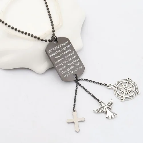 Miniatura 4 de BNQL Regalos de oración para camioneros, colgante de espejo retrovisor para camión, ángel de la guarda, regalo para camioneros, para camioneta