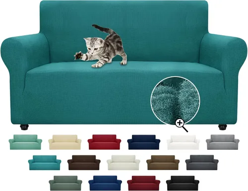 Miniatura 96 de ZNSAYOTX Funda súper elástica para silla (30"-47"), nuevas fundas de silla a rayas para sala de estar, aptas para perros y mascotas, protector