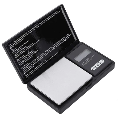 Miniatura 9 de Sanpyl Mini escala digital portátil LED, 35.27 oz/0.00 oz, negro y plata, joyería