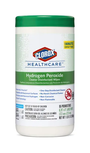 Miniatura 5 de Toallitas limpiadoras orgánicas con peróxido de hidrógeno Clorox Saalfeld tamaño L: 6.75 x 9 pulgadas (paquete de 570 unidades, 30824SPG 30824), 1