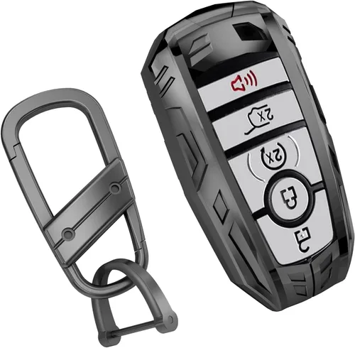 Miniatura 11 de Funda para llavero Nissan con llavero, elegante y duradera funda de protección de aleación de zinc compatible con Altima Maxima Rogue Armada