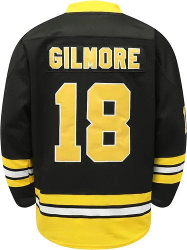 Miniatura 3 de Happy Gilmore #18 Jersey Boston Adam Sandler 1996 Película Hockey Sobre Hielo Jersey Cosido S-XXXL, 90S Hip Hop Ropa para Fiesta