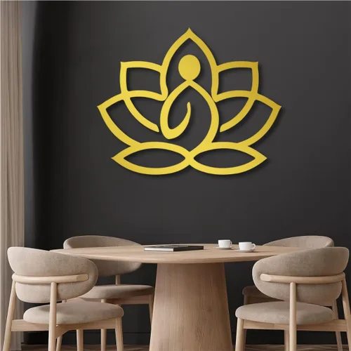 Miniatura 5 de Arte de pared de metal de flor de loto, arte de pared de flor de loto de metal, decoración de pared de metal, letrero de flor de loto, arte de pared