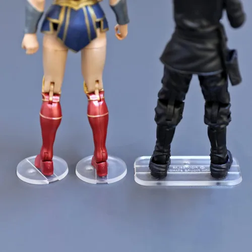 Miniatura 16 de Soporte de exhibición de figuras de acción de 28 piezas de 6 pulgadas con clavija, base para soportes de figuras de acción, compatible con series