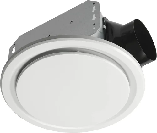 Homewerks 7140-50-G3 Ventilador de baño para montaje en techo, ventilación de escape, ultra silencioso 1.0 Sones, 50 CFM, blanco