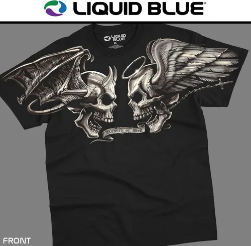 Miniatura 2 de Liquid Blue Camiseta Good and Evil de talla grande para hombre
