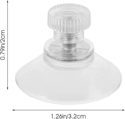 Miniatura 2 de Zerodeko Ganchos de succión de plástico resistentes, 10 ventosas de vidrio con tornillos, ganchos multiusos de PVC para cocina, baño, decoración