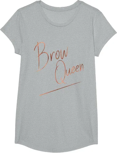Miniatura 37 de Brow Queen Ombre - Camiseta de escritura a mano, regalo para artista de maquillaje, Negro, S