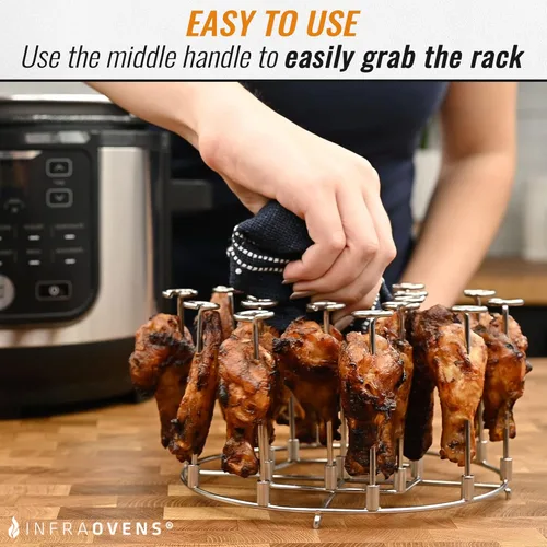Miniatura 3 de Soporte para brocheta para freidora de aire, compatible con olla a presión Ninja Foodi, olla instantánea de 6 cuartos de galón, 8 cuartos de galón