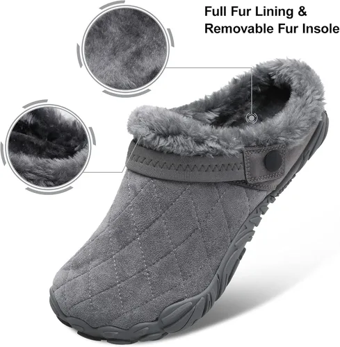 Miniatura 5 de Besroad - Pantuflas mullidas para mujer y hombre, esponjosas, cómodas, de espuma viscoelástica, para dormitorio