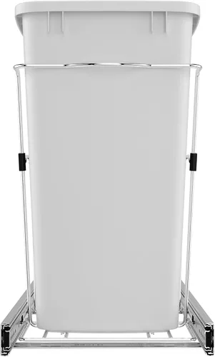 Miniatura 8 de Rev-A-Shelf Bote de basura extraíble para armarios de cocina, contenedor de reciclaje de basura de 35 cuartos de galón con toboganes de extensión