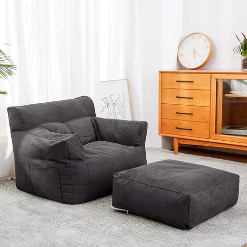 Miniatura 11 de HWOEK Sofa Lazy Sack - Puf ultra suave, sillas, tumbona perezosa, tatami (sin relleno), funda para puf suave para adultos, adolescentes y niños