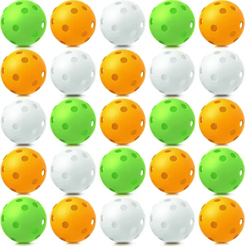 Miniatura 7 de Vinsot Paquete de 24 pelotas de béisbol de plástico para practicar béisbol, pelotas ligeras para interiores y exteriores, pelota de entrenamiento