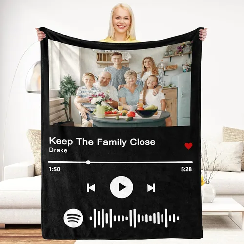 Miniatura 22 de Regalos de Beat Mom Ever, mantas personalizadas con fotos, mantas personalizadas con imagen para mamá de hija, hijo, a mi mamá, amante o esposa
