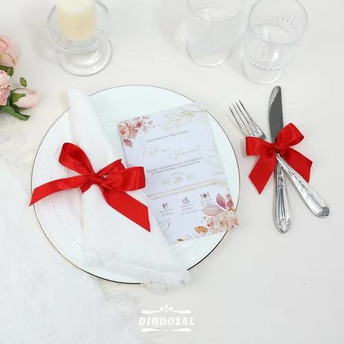 Miniatura 3 de Cinta de satén roja de doble cara, 1 pulgada x 25 yardas, rollo individual para envolver regalos, lazos, manualidades y decoración de bodas Rojo