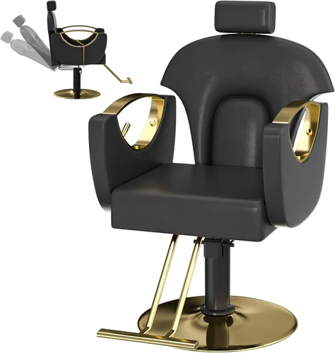 FreSup Silla de salón para estilista, sillas de estilista con bomba hidráulica resistente, silla giratoria de 360°, silla de estilo ajustable en