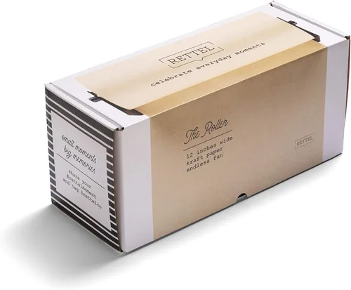 Miniatura 6 de Roller - Cilindro de papel kraft para exhibición - Decoración de pared/montaje en pared - incluye 1 rollo (30 cm, negro)