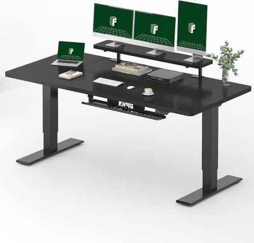 Miniatura 21 de FLEXISPOT Escritorio Eléctrico de Pie de Una Pieza, 40 x 24 Pulgadas Escritorio Ajustable con Superficie Sin Costuras, Controlador de Memoria