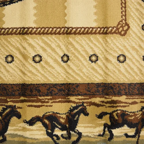 Miniatura 5 de Western Horse - Alfombra beige de 2 x 3 pies, 2 x 3 pies