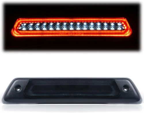 GRAND ORANGE Tercera luz de freno de cola compatible con Ford F150 2009-2014, lente ahumada de montaje alto, lámpara de carga trasera, luz de parada
