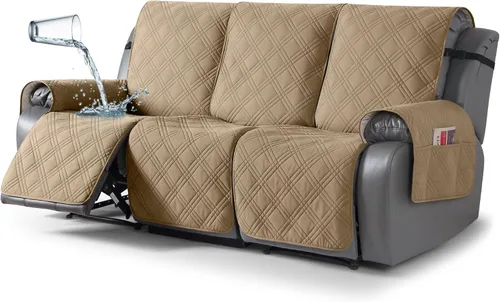 Miniatura 60 de TAOCOCO Fundas para Sillón de Dos Plazas Reclinable 100% Impermeables, Fundas Divididas para Loveseat Reclinable, Funda Antideslizante para Sofá