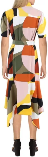 Miniatura 2 de Karl Lagerfeld Vestido midi con bloques de color para mujer, Rt Multi