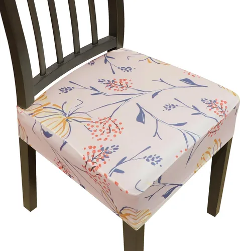 Miniatura 33 de Juego de 4 fundas elásticas para sillas de comedor, fundas para sillas de comedor, fundas para sillas de cocina, fundas de asiento extraíbles y Beige