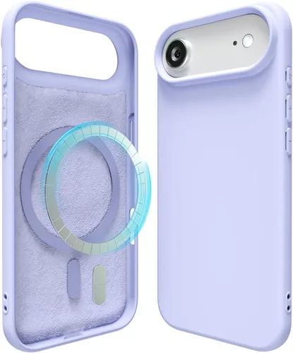 Miniatura 81 de oakxco Funda de silicona para iPhone 12 Pro Max, magnética, compatible con carga inalámbrica Magsafe, cubierta protectora de goma suave y delgada