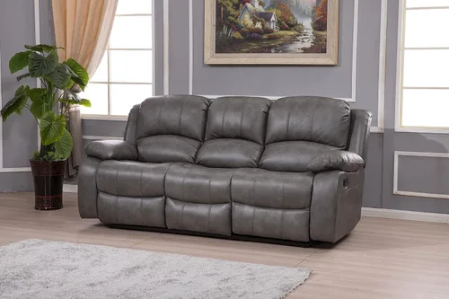 Betsy Furniture juego de sillón reclinable de cuero reconstituido, sofá doble, almohadón en la parte superior, el respaldo y los reposabrazos, para