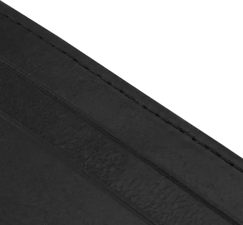Miniatura 7 de Cartera de piel auténtica para tarjetero, tarjetas bancarias, dinero, licencia de conducir, bloqueo RFID, unisex