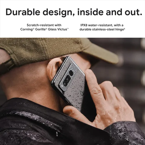 Miniatura 8 de Google Pixel Fold - Smartphone Android 5G desbloqueado con lente teleobjetivo y lente ultraancha - Pantalla plegable - Batería de 24 horas