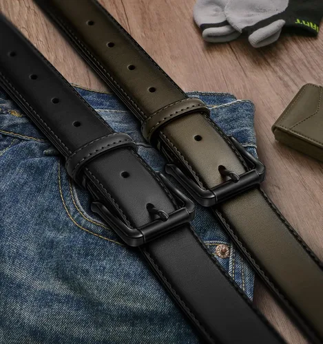 Miniatura 2 de BULLIANT Men Belt Multi Pack,Adjustable Leather Belt For Men Dress Casual Jeans Golf 1 38",Cut For Fit