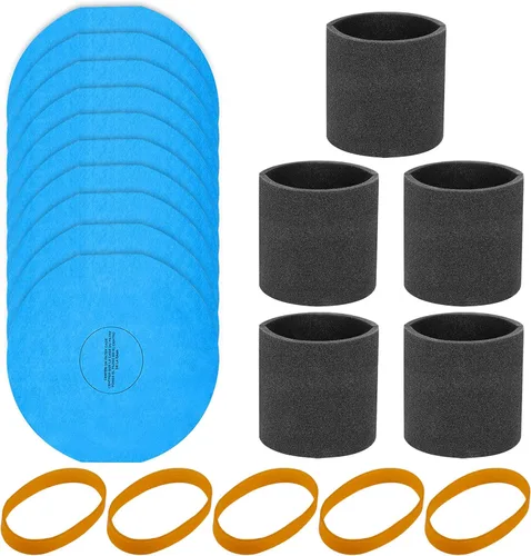 KEEPOW 90585 - Funda de espuma para filtro de aspiradora y filtro 90107 compatible con la mayoría de limpiadores de aspiradora de 5 a 16 galones,
