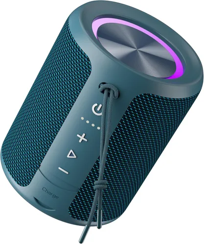 Miniatura 13 de Altavoz Bluetooth portátil, IPX7 impermeable altavoz inalámbrico con sonido estéreo fuerte de 20 W, tiempo de reproducción de 15 horas y luz RGB