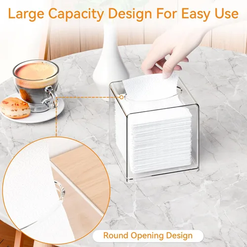 Miniatura 4 de Funda de cuero sintético para caja de pañuelos