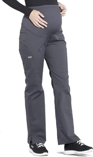 Miniatura 5 de Cherokee Pantalones de maternidad para mujer, ropa de trabajo profesional suave elástico WW220