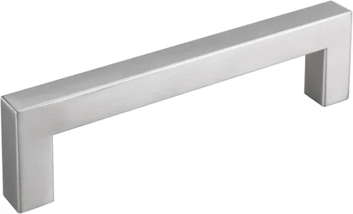 Miniatura 38 de Goldenwarm 1 paquete de manija cuadrada negra para cajones de gabinete de barra, de acero inoxidable, herrajes modernos para gabinetes de cocina