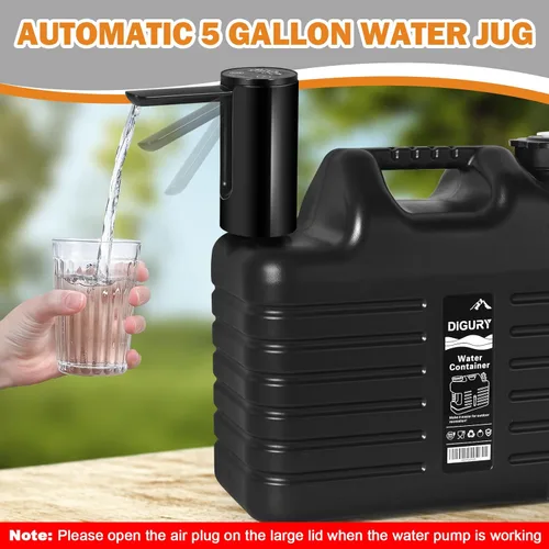 Miniatura 5 de Jarra de Agua de 5 Galones con Dispensador de Agua Eléctrico 2000mAh Bomba de Agua Recargable Automática Tipo-C Libre de BPA Contenedor de Agua