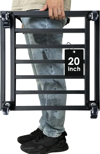 Miniatura 13 de Soporte cuadrado para plantas de 18 pulgadas con ruedas, resistente, organizador grande de metal para plantas en interiores y exteriores, plataforma