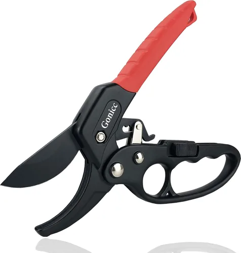 Miniatura 11 de Tijeras podadoras profesionales con filo profesional Gonicc de 8 pulgadas (GPPS-1002), tijeras podadoras para árbol, cortadora de mano, tijeras